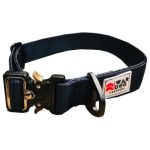 Delta War Dog Large Navy Rigid Tactical Dog Collar Military Grade Quality Waggs Pet Shop