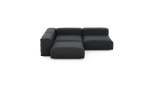 Three Module Corner Sofa - Linen - Anthracite - 241CM X 241CM