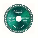 4-INCH Multi-purpose Diamond Saw Blade - Ultra-thin High Manganese Steel For Metal Tile Rock & Marble Cutting - Low Noise Dust-f