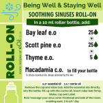 Soothing Sinuses Roll On RECIPE SYNERGY - Being Well Collection