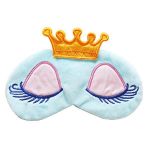 Cartoon Long Eyelash Sleeping Beauty Crown Sleeping Eye Mask Eyeshade