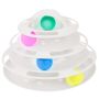 4 Layer Interactive Tower Toy For Cats - Baby Pink