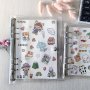 1PC Simple Transparent Pvc Binder Case Diary Book Case