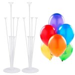 Source Direct - Balloon Table Stand Pack Of 2 With 20 Balloons