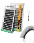 Nagaraku Narrow 3D W Eyelash Extension Small Spacing 3D Clover Lash Supplies Natural Soft Premade Fans Pbt Cluster W Shape Lash