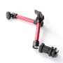 Fotga 11" Adjustable Friction Articulating Magic Arm For Dslr Lcd Monitor LED Light Red&black 11"