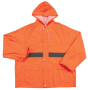 Rubberrised Rain Suit With Reflective Tape - Orange / 5X-LARGE
