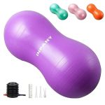 Inpany Peanut Ball - Anti Burst Exercise Ball For Labor Birthing Physical Therapy For Kids Core Strength Home & Gym Fintness Inc