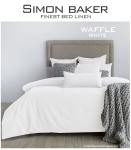 Simon Baker Waffle Cotton Duvet Cover Set White Various Sizes - White King 230CM X 220CM +2PILLOWCASE 45CM X 70CM