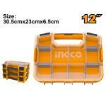Ingco Plastic Tool Organizer Box - 37 x 29 x 6.5cm