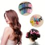 10pcs/Set Hair Curling Rollers Flexible Heatless Hair Curling Rods Soft Curly Hair Tools Hairdressing Accessories For Short Long Hair For All Hair Types Random