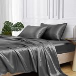 Threadinbox 100% Mulberry Silk Duvet Cover Set - 3-PIECE Set - 22 Momme Grade 6A Mulberry Silk - Features Zipper Closure And Cor