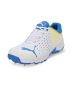 Puma Mens Spike Cricket Shoes In White/blue/yellow - White/blue/yellow / 10