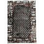 Aman 230 160CM Industrial Red & Grey Geometric Panel Turkish Rug/ Carpet