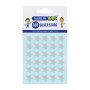 Marlin Self Adhesive Labels - 180 Silver Stars Pack Of 10