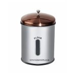 5LT Storage Canister With Rosegold Lid Flour
