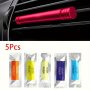 5PCS Aromatherapy On-the-go Car Air Freshener Vent Clip Replacement For Scent Stick Series Metal Containers Are Not Included