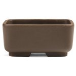 Japanese Unglazed Containers - Rounded Rectangular 120 X 95 X 55MM