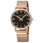 Classic Rose Gold Tone Stainless Steel Analogue Watch 40MM
