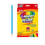 Hexagonal Colored Pencil Set 18 Vibrant Colours 2.65MM Core