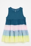 PoP Candy Colour Block Tiered Dress - Multi