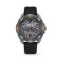 Timberland Men&apos S Millinocket Gunmetal Plated & Black Silicone Watch