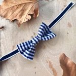 Bow Tie – Navy Gingham