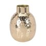 Gold Vase Bottle - Hammered Metal Design 2