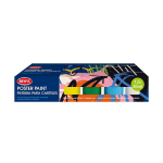 Vibrant Tempera Paint Set With Brushes -6 Colour Selection 20ML Each