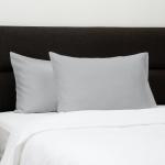 Heritage Collection 700 Thread Count Egyptian Cotton Pillowcase Pair Light Grey - King Pair 50X90CM