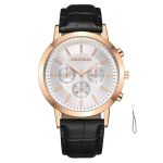 Mrfurio Men's Business-casual Quartz Watch With Leather Strap