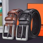 Men's Retro Buckle Pu Leather Belt Denim Pants Belt For Youth Middle-aged And Elderly Men's Casual Wear
