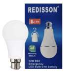 - B22 Emergency LED Bulb With Battery - 9W Pin