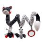 Black And White Fox Spiral Baby Crib Stroller Hanging Toy