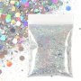 10g Holographic Mixed Hexagonal Plastic Mixed Size Flake Glitter Sequins For Resin Silicone Craft Mold Craft Jewelry Making