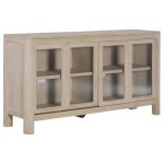 Coaster Home Furnishings - Solano - Wood - Sideboard With Sliding Door And Arched Corners - Dining Room - Weathered Mango - 1155