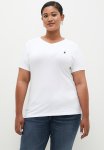 Polo Plus Kelly V-neck Stretch Tee - White