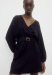 Belted Dress - Black