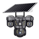 4G Solar Outdoor Security Camera With Triplelens And Solar Power