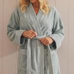 Classic Toweling Bathrobe Aquifer - Large XL