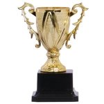 Trophy Cup 13CM Gold W design 1966