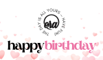 Pink Birthday Card Physical Card - 1500