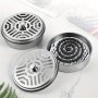 Stainless Steel Mosquito Coil Holder - Portable Home Use Mosquito Repellent Incense Burner Box With Lid And Handle