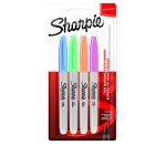 Sharpie Fine Permanent Marker: Assorted Pastel Card 4'S