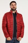 Mens Concealed Hooded Puffer Jacket With Easy Carry Bag