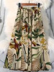 Plus Size Floral Print Skirt Casual Elastic Waist Skirt For Spring & Summer Women's Plus Sizeclothing