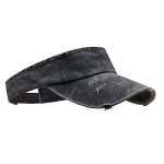 Andiceqy Sport Retro Sun Visor Hats Adjustable Empty Top Baseball Cap Cotton Ball Caps For Women And Men Retro Black