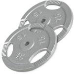 Cast Iron Tri-grip Weight Plate Set 2X 15KG