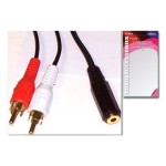 RCA To Female Stereo 1.8m Cable