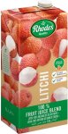 Rhodes Litchi 100% Fruit Juice Blend